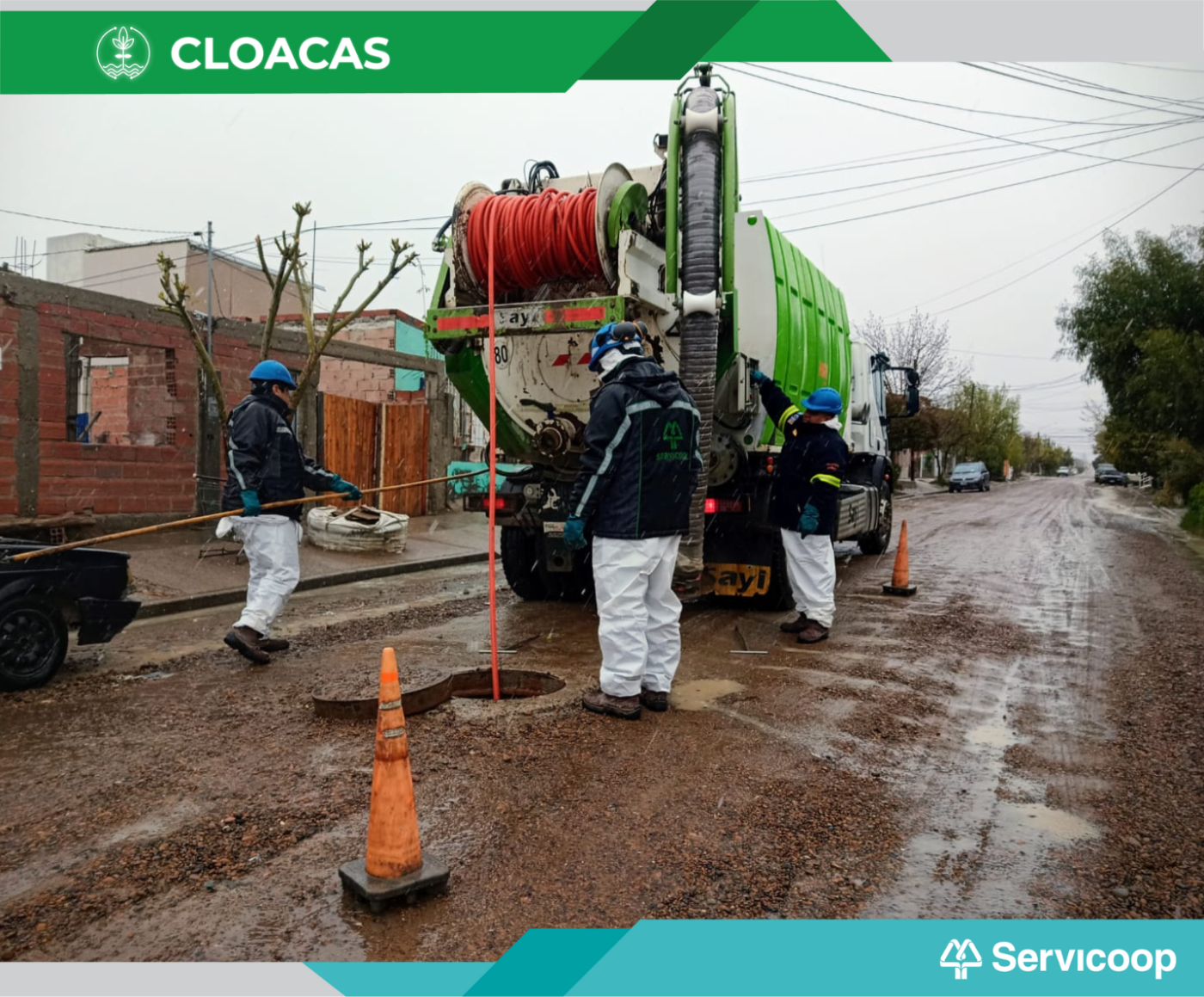 Tareas De Mantenimiento Sobre El Sistema Cloacal Servicoop Servicios Públicos En Puerto 0836