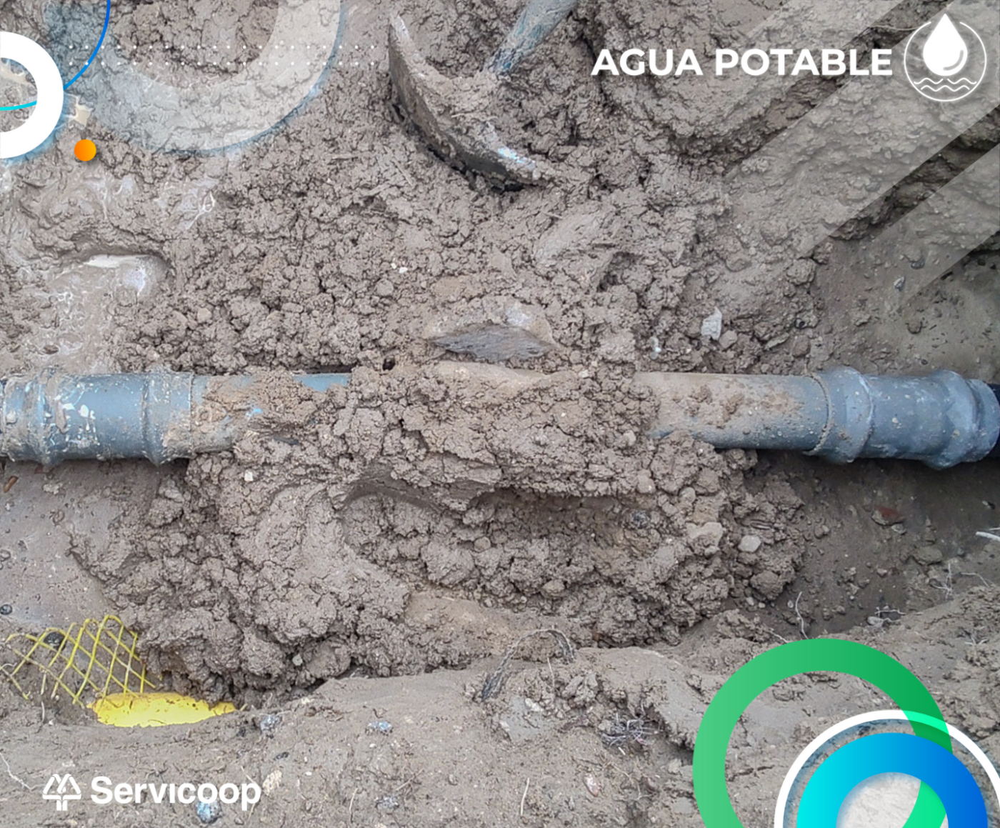 Reparación de cañería de distribución de agua potable en zona norte ...